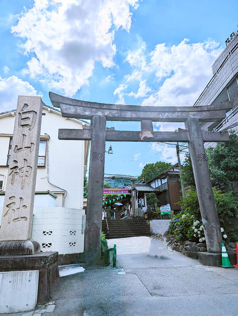 白山神社の鳥居